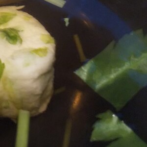 冷凍舞茸と三つ葉のお吸い物